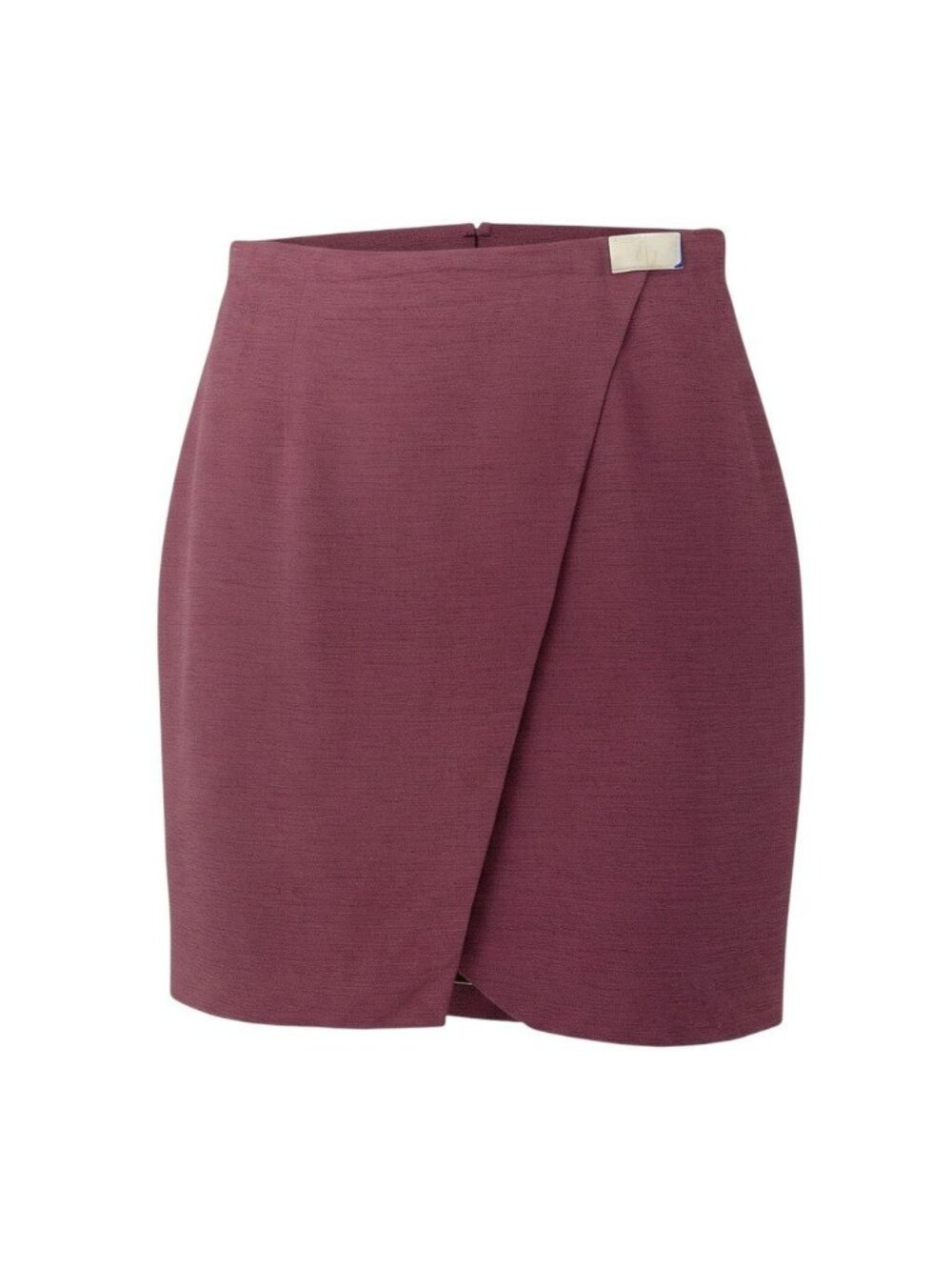 Celine Midi Length Burgundy Acetate Viscose Wrap Skirt